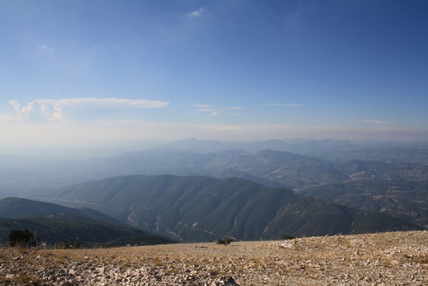 Summit of Mt Ventoux looking north